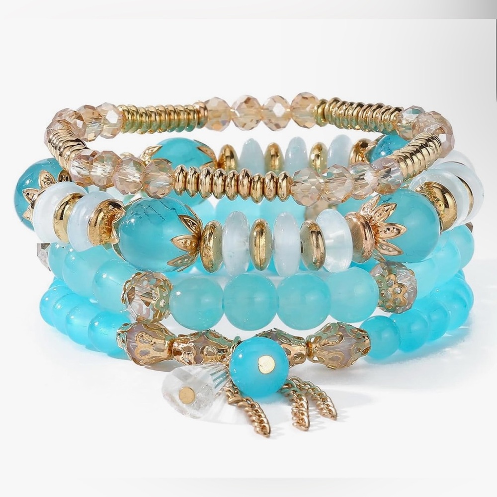 Turquoise Color Stackable Bracelets! - image 1
